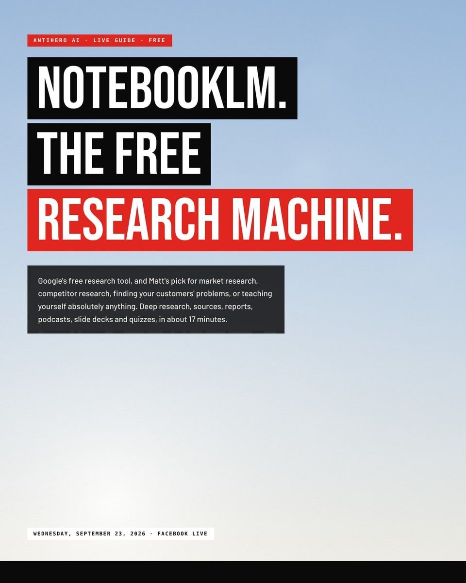 Cover of NotebookLM: The Free Research Machine.